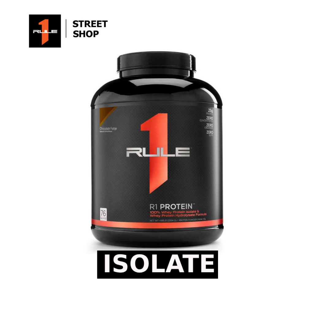 Rule 1 Protein - 100% Whey Protein Isolate & Hydrolized Protein 5lbs