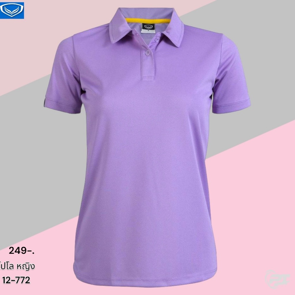 เสื้อโปโลหญิงแกรนด์สปอร์ต รหัสสินค้า : 012772เสื้อโปโลปกผ้าในตัวสีล้วน โทนสี พาสเทล