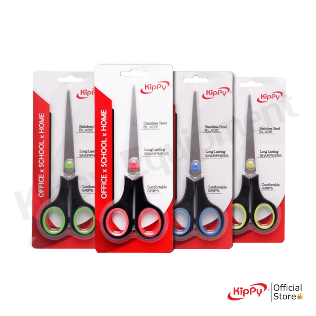 กรรไกร ปลายแหลม 6 นิ้ว KIPPY กรรไกรคม ตัดกระดาษ พร้อมส่ง คุณภาพขึ้นห้าง ของแท้ ตราคิปปี้ KIPPY