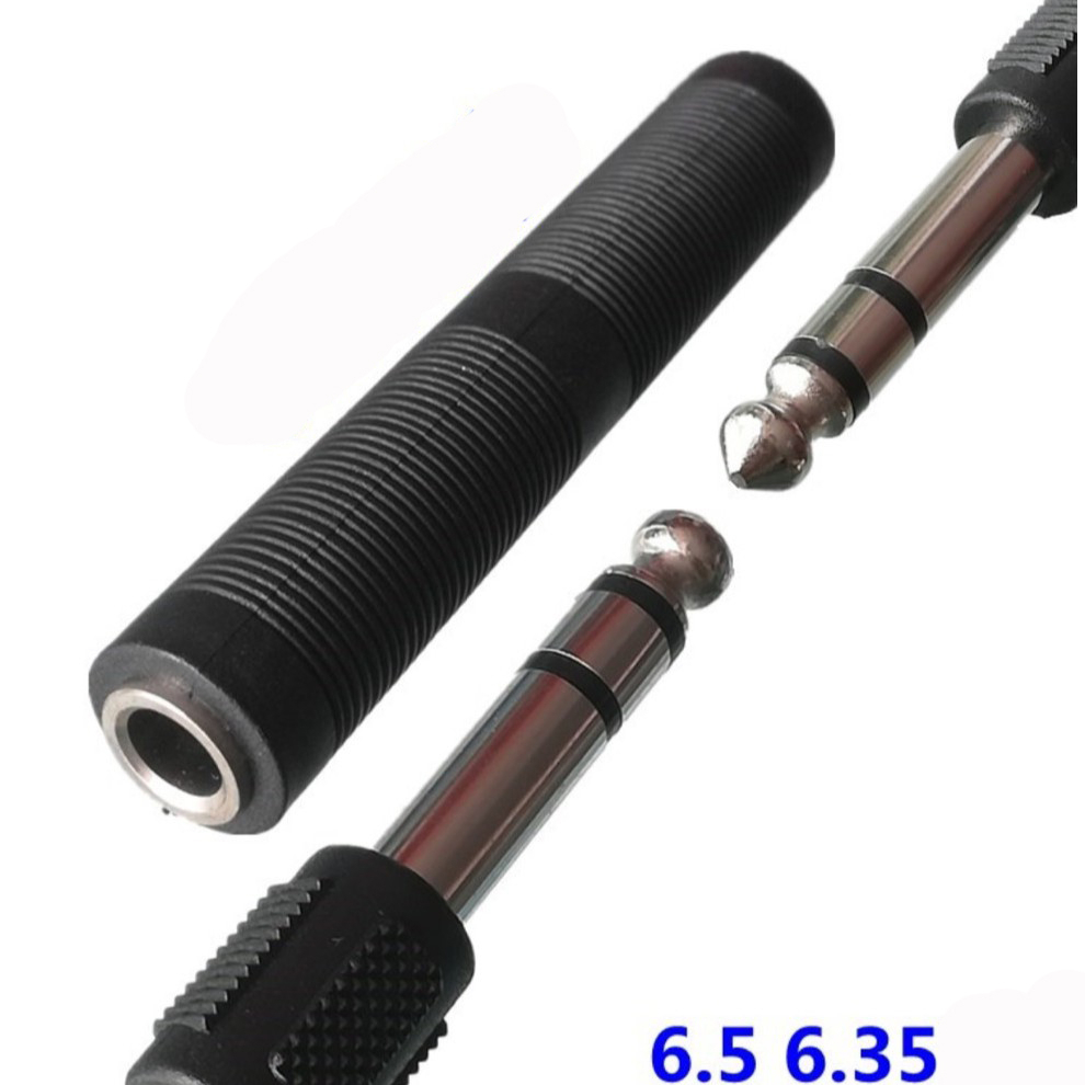 แจ๊คไมค์6.5/6.5สามารถต่อสายไมค์ให้ยาวได้สัญญานดีทนทาน ราคาต่อ1ชิ้น