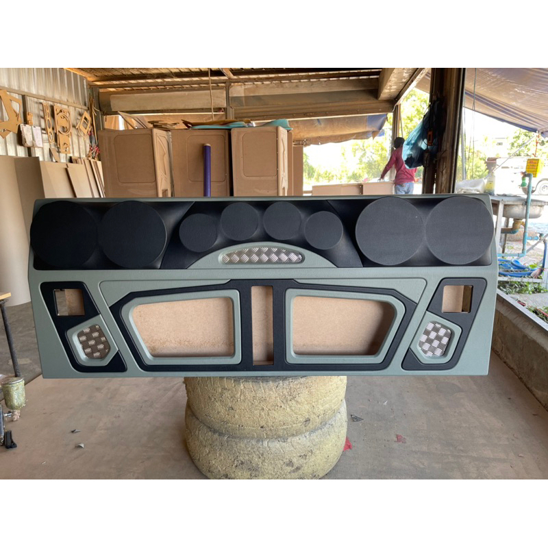 แผงซาวด์หลัง #รุ่นดีแม็คเก่า/ดีแม็คออนิว/เชฟเก่า/นิวเชฟ #ใส่ดอก 6.5 นิ้ว2 คู่/แหลมจาน4 นิ้ว 2 คู่