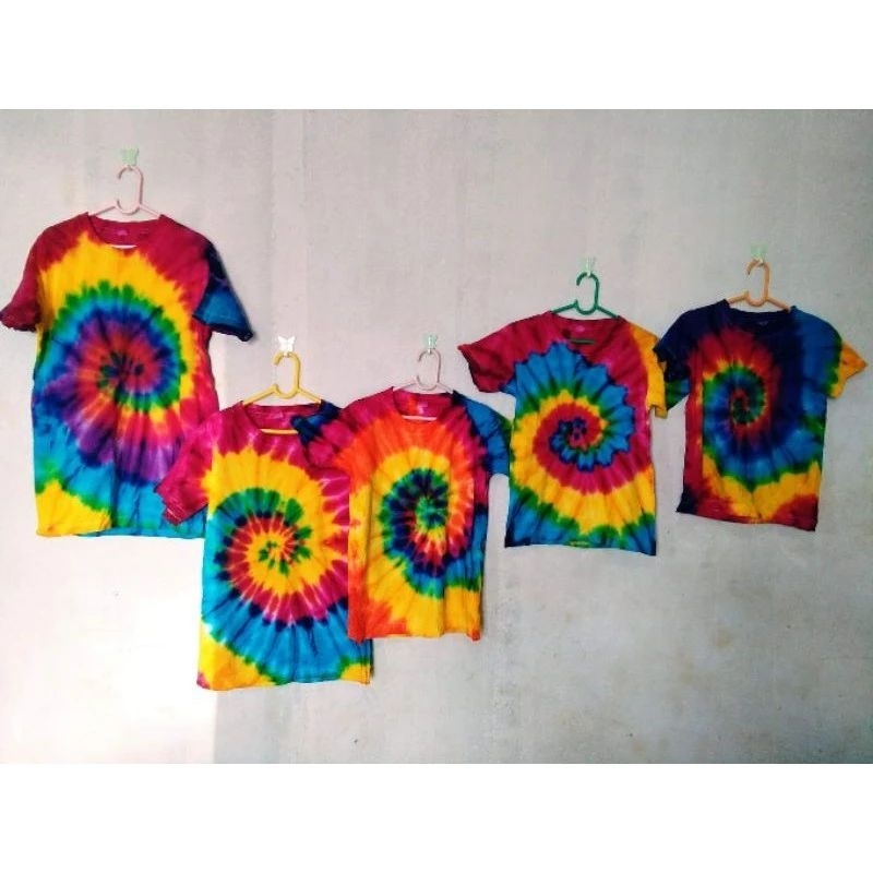 เสื้อมัดย้อมเด็ก สีสวย สีสดมากกกก  ผ้านิ่ม ไม่อบ ไม่ร้อน