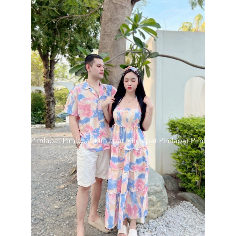 รวมชุดคู่รักเดรสตัวยาว❤️งานป้ายPimlapatชุดคู่กับแฟนใส่ไปทะเลสวยๆงาน3ชิ้น⭐️ผญ.อวบ+อ้วนใส่ไม่ได้นะคะ❌ - รูปที่ 2