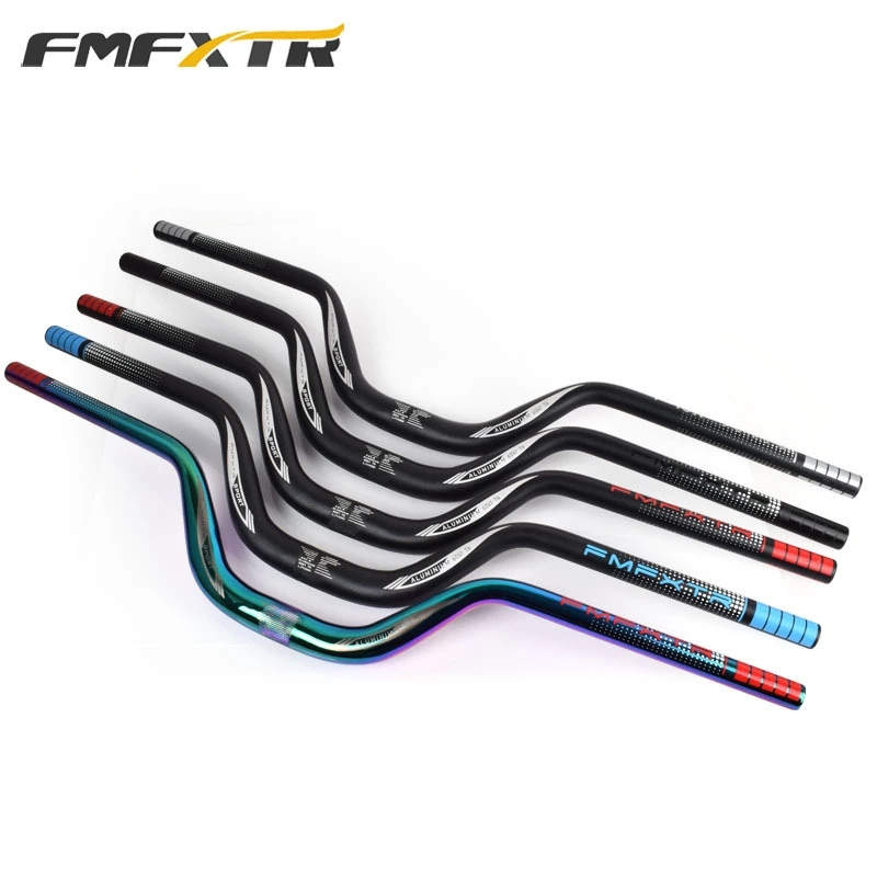 แฮนด์จักรยาน FMFXTR กว้าง 720mm แฮนด์ยก 3.5" วัสดุอลูมิเนียม สวยงาม สำหรับเสือภูเขา จักรยานทัวร์ริ่งสายลุย น่าใช้มาก thumbnail 5
