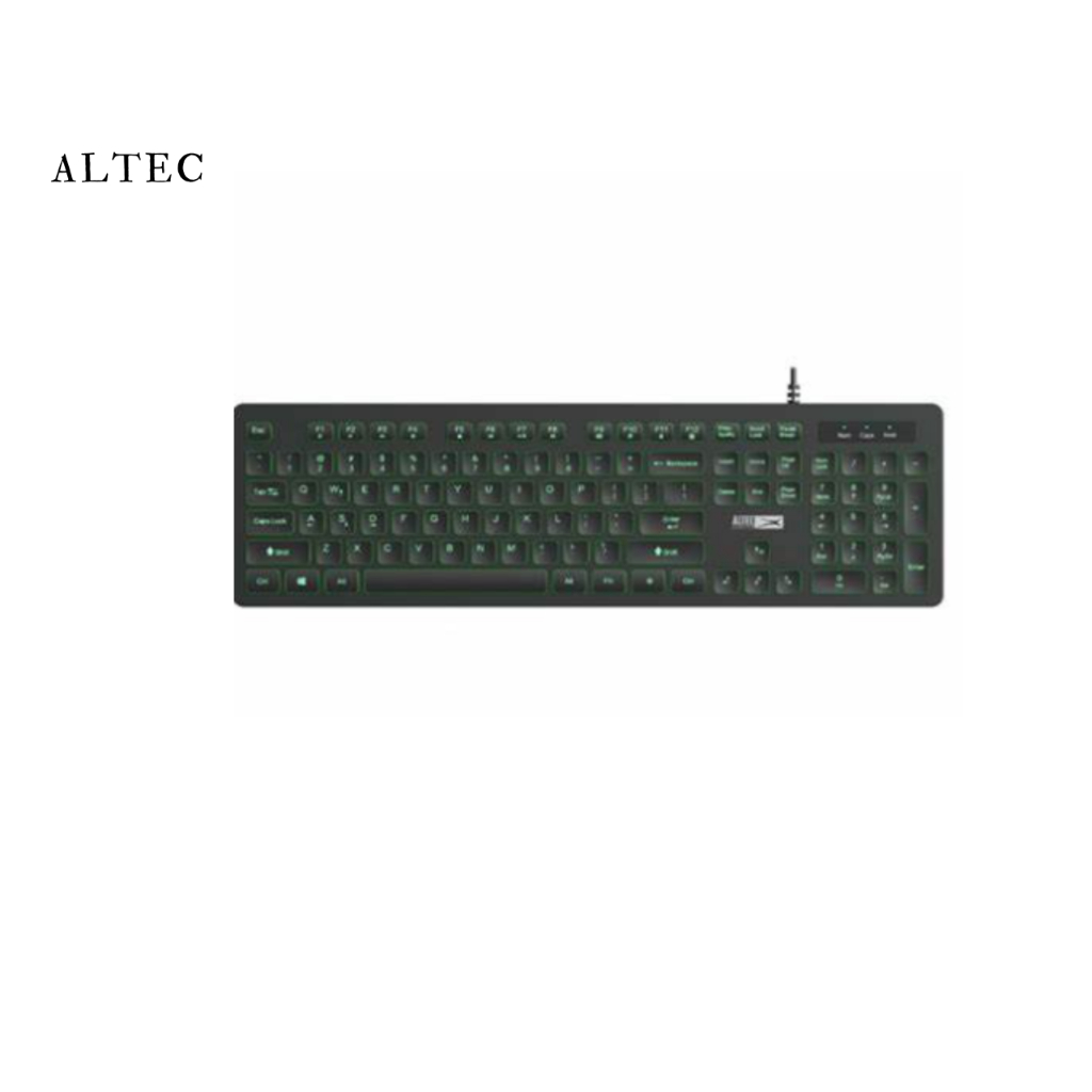 (ALGK8264) Wireless Keyboard (คีย์บอร์ด) Altec Lansing สีดำ -รับประกัน 2 ปี