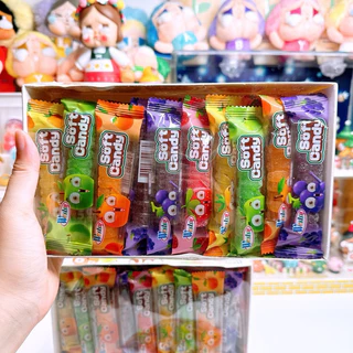 กัมมี่เยลลี่รสผลไม้รวม 5 รส เคลือบน้ำตาล (1 เเพค 30 ชิ้น)