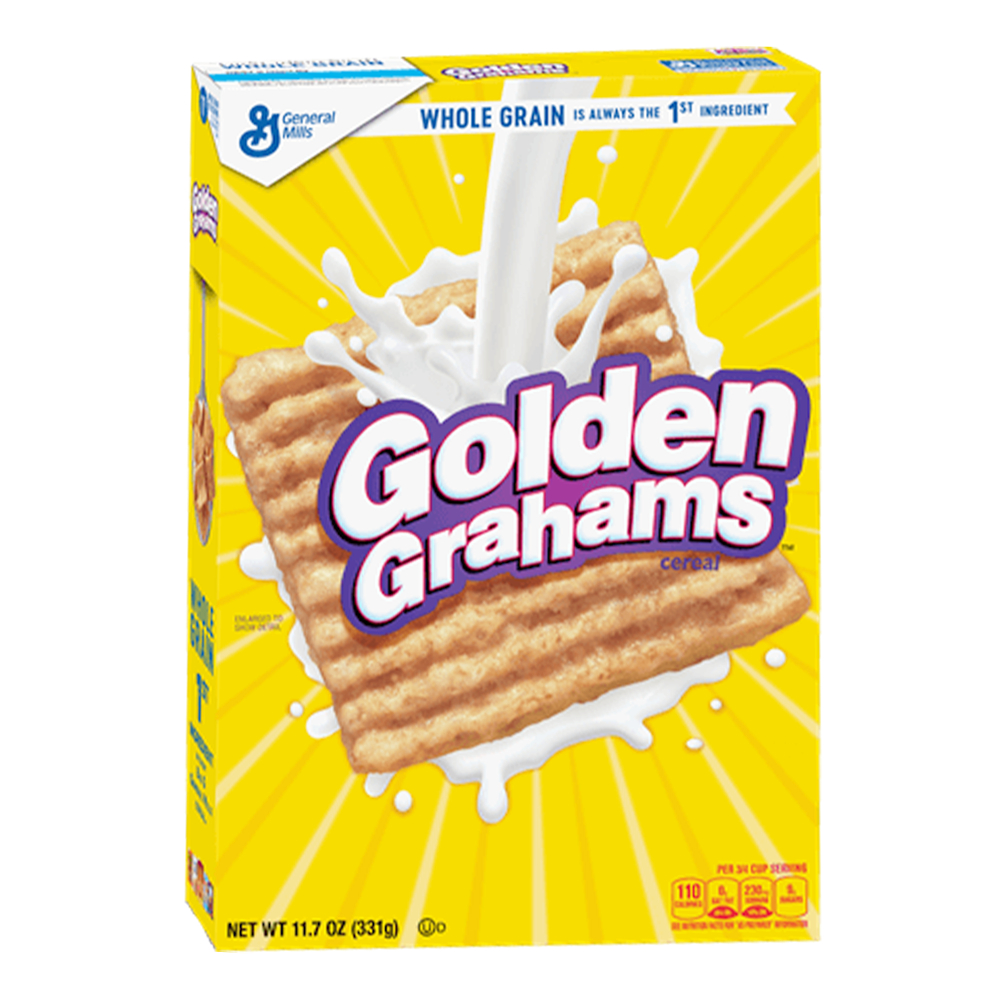 Golden Grahams Cereal General Mills 340 g. อาหารเช้า ซีเรียลธัญพืช ธัญพืชรวม อาหารเช้าเด็ก อาหารเช้าซีเรียล คอนเฟลก