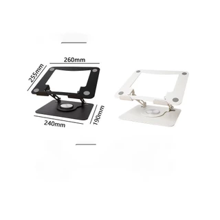 R16 ขาตั้งแล็ปท็อปแบบหมุนได้360 ยกความสูง Telescopic Cooling Rack