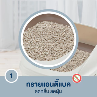Unicharm Easy-toilet อีซี่ทอยเล็ท แซนด์ ทรายแมว 3.8 ลิตร มาพร้อมแคปซูลหอม