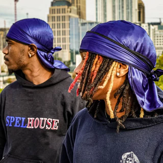 ผ้าโพกหัว ดูแร็ก ชาวแก๊งค์ สายฝอ ช/ญ Durag hiphop gangster unisex turban, headwrap. (พร้อมส่งจากไทย)