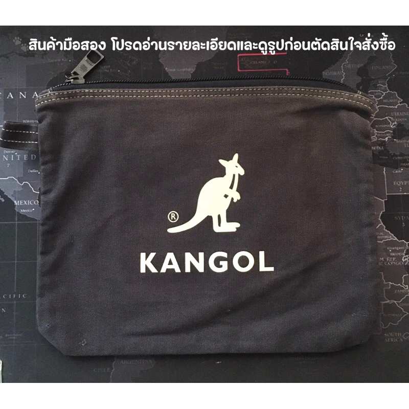 USED/มือสอง•กระเป๋าจัดระเบียบ Kangol (ตำหนิ)