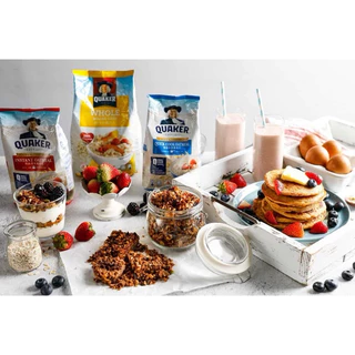 Quaker เควกเกอร์ ข้าวโอ๊ต ขนาด 1,000 กรัม , 400 กรัม (เลือกรสได้)