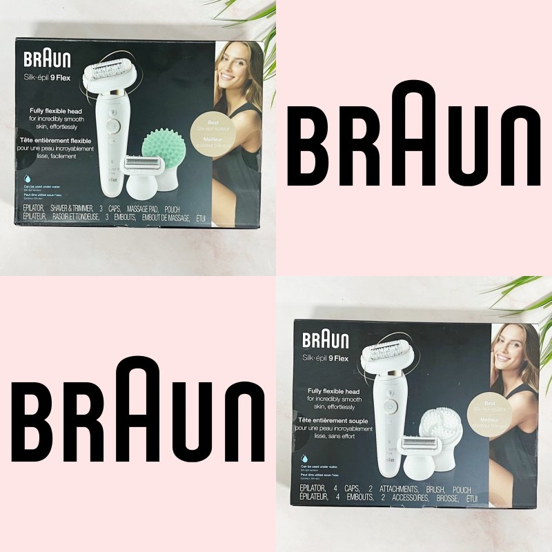 [Braun®] Silk9 Flex Fully Flexble Head  Epilator เครื่องโกนขนไฟฟ้า พร้อมที่นวดหรือแปรงขัดผิว