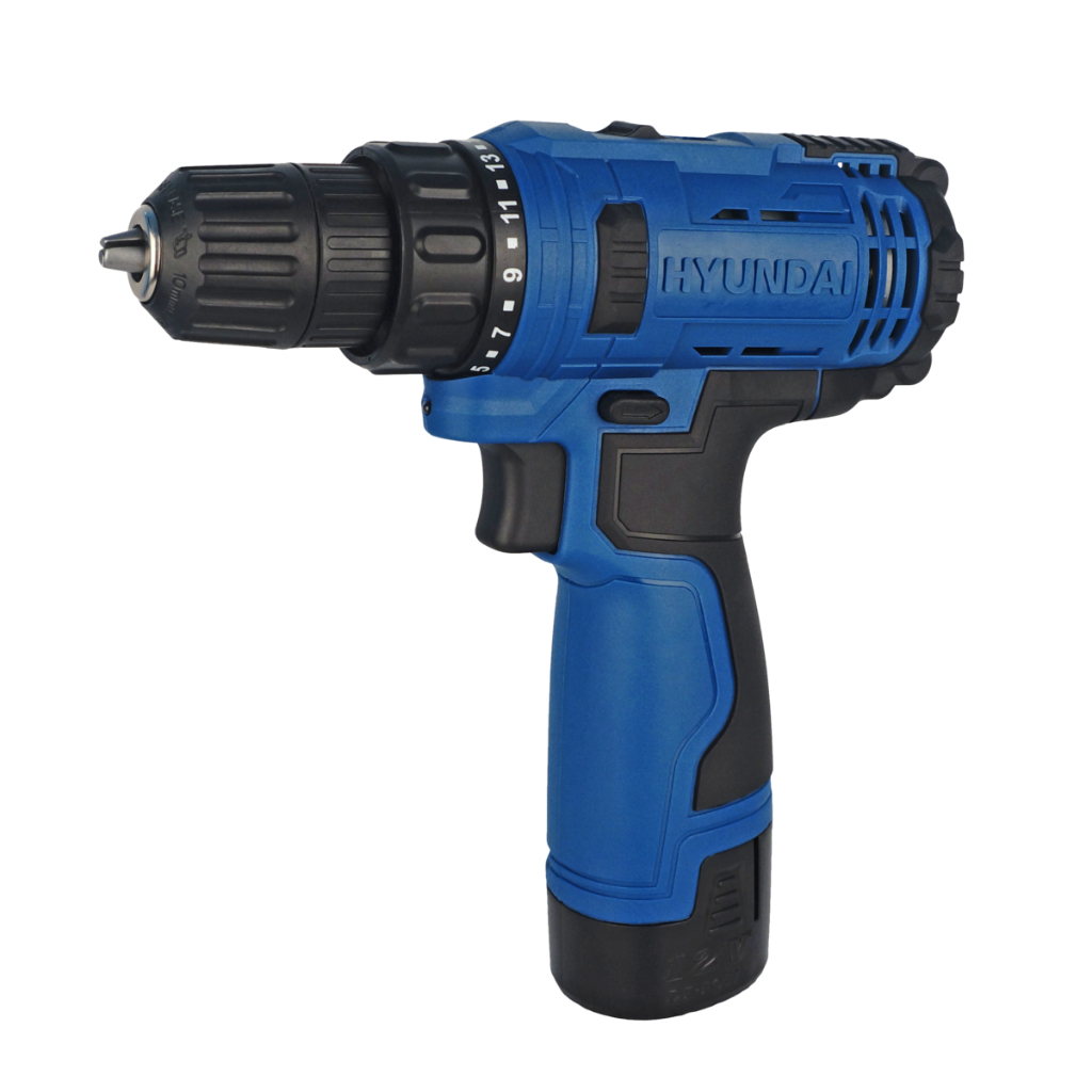 HYUNDAI สว่านไฟฟ้าไร้สาย (พร้อมแบตเตอรี่และแท่นชาร์จ) รุ่น HD-BD685 12 โวลต์ ✨