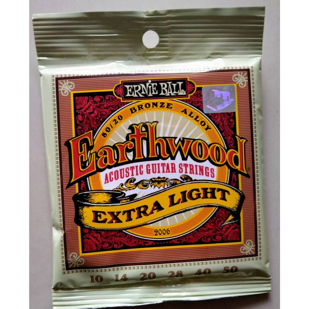 สายกีตาร์โปร่ง Ernie ballกีตาร์โปร่ง/โปร่งไฟฟ้า สายเบอร์10