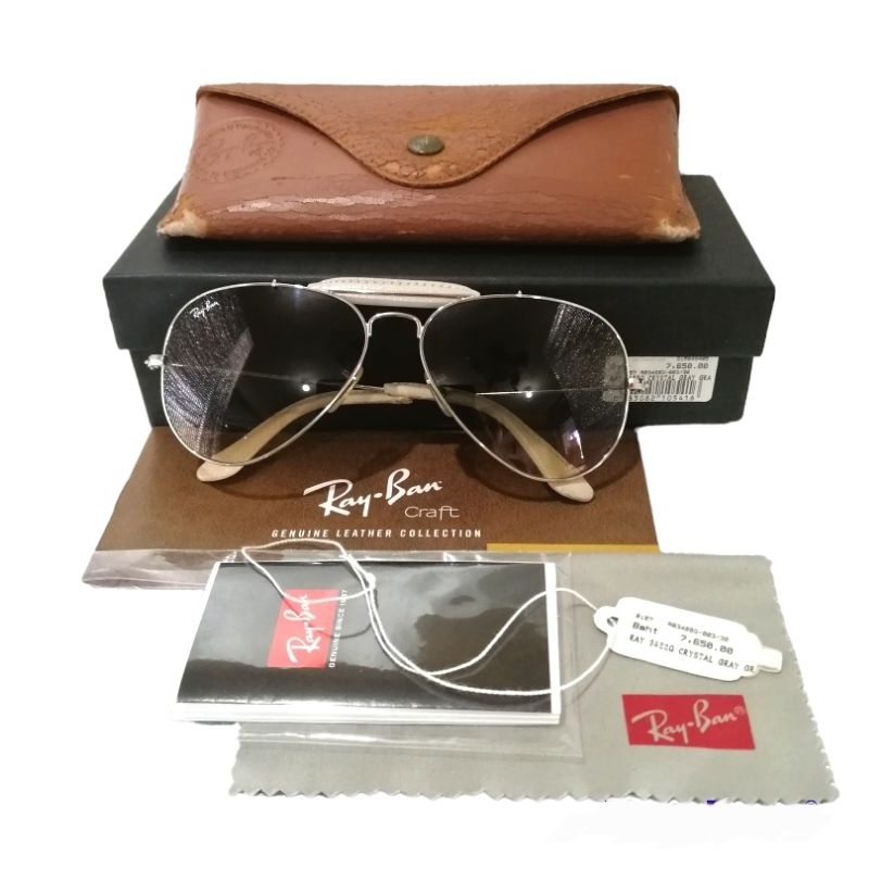 แว่นตา Ray-Ban รุ่น ray 3422q crystal gray graของแท้, ซื้อจากห้าง King Power, 
มือสอง, สภาพดี
ราคา 1,850 บาท
