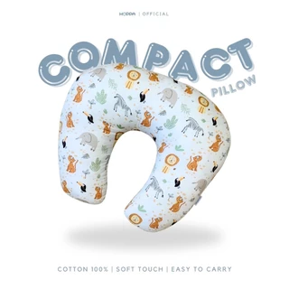 HOPPA หมอนรองให้นม รุ่น Compact ผ้า cotton 100% รูปแบบ 2Tone ใช้งานได้ทั้ง 2 ด้าน หมอนรองครรภ์ หมอนป้อนนม