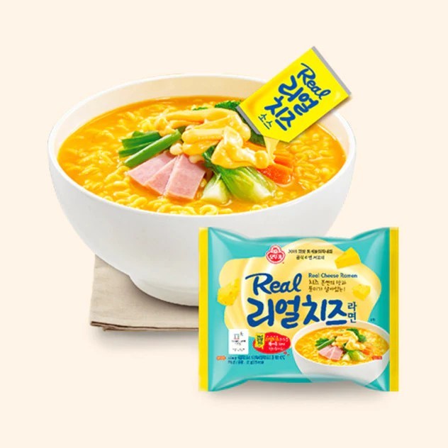 มาม่าเกาหลี โอโตกิ เรียลชีส ราเมน ชีสเน้นๆ  OTTOGI REAL CHEESE RAMEN 120g 135g 리얼치즈라면