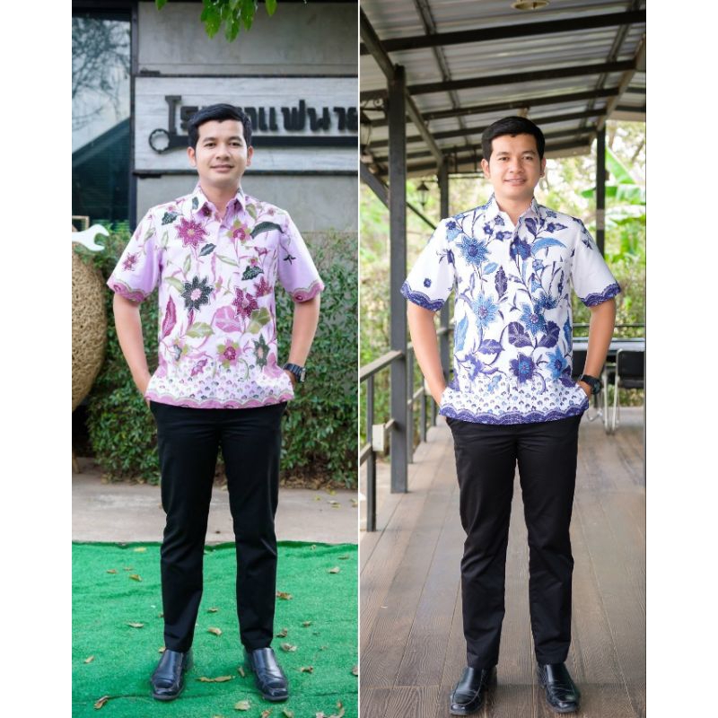 เชิตชายอัดกาวปาเต๊ะ JAVA