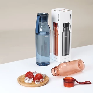 LocknLock ขวดน้ำดื่ม ECO BOTTLE 550 มล. รุ่น HLC644 ขวดน้ำพลาสติกแบบใส คุณภาพพรีเมียม พร้อมสายคล้อง
