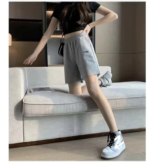 กางเกงขาสั้นลำลองผู้หญิง เอวยางยืด ผ้าบาง ผ้านิ่ม สวมใส่สบาย