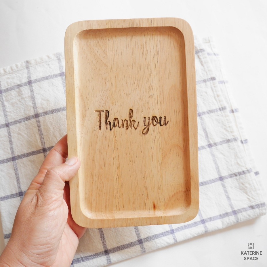 ถาด Thank you ใช้เสิร์ฟ เช็คบิล ใส่ของ
