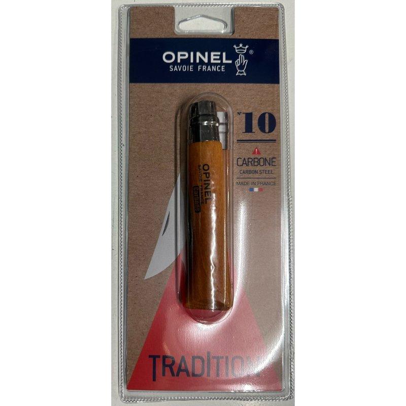 Opinel No.10 Carbon Steel / Blister Pack