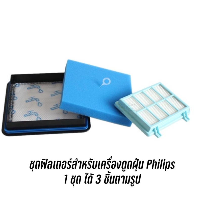 พร้อมส่งจากไทย 🇹🇭 ฟิลเตอร์เครื่ิองดูดฝุ่น Philips Power Pro Compact FC9331 09 FC9332 09 FC8010 01 FC