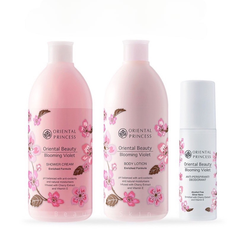 [เชต 3 ชิ้น] Oriental Princess Oriental Beauty โลชั่น อาบน้ำ โรลออน (แถมถุง)