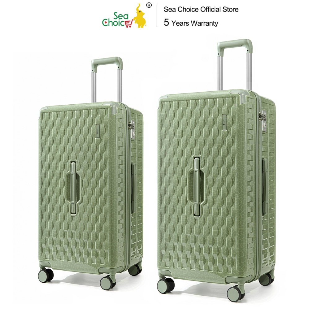 SeaChoice กระเป๋าเดินทางชุด 2 ชิ้น (24/30นิ้ว) กระเป๋าเดินทางเปลือกแข็ง วัสดุPC (Family Travel Series) ล็อค TSA ซิป YKK