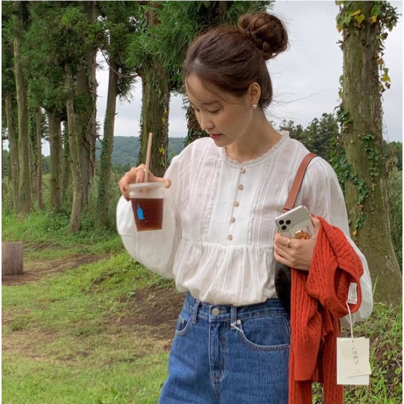 [3670] เสื้อกระดุมหน้า