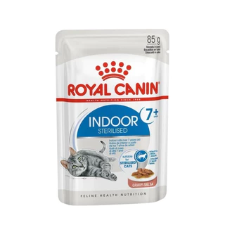[12ซอง INDOOR 7+] Royal Canin อาหารเปียกแมว แมว 7ปี + INDOOR 7+ 12ซอง*85g