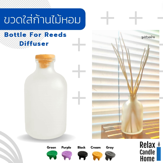 ขวดใส่ก้านไม้หอม ขนาด 30 ml.50 ml.,100 ml  ทรงเก๋ไก๋  หนา ทนทาน สำหรับตกแต่งบ้าน
