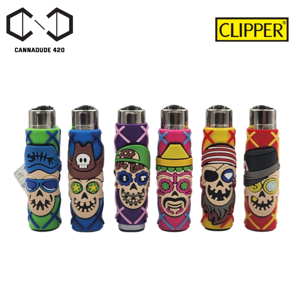 [ราคาต่อ 1 ชิ้น ] ไฟแช็ค CLIPPER POP | Skulls ลายกะโหลก