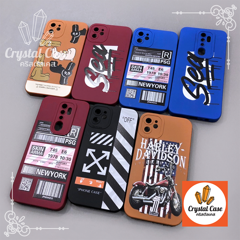 เคสนิ่ม Iphone i7+ 11 15 15ProMax กันกล้องนูน ด้านหลังนูนพิมพ์ลายการ์ตูน