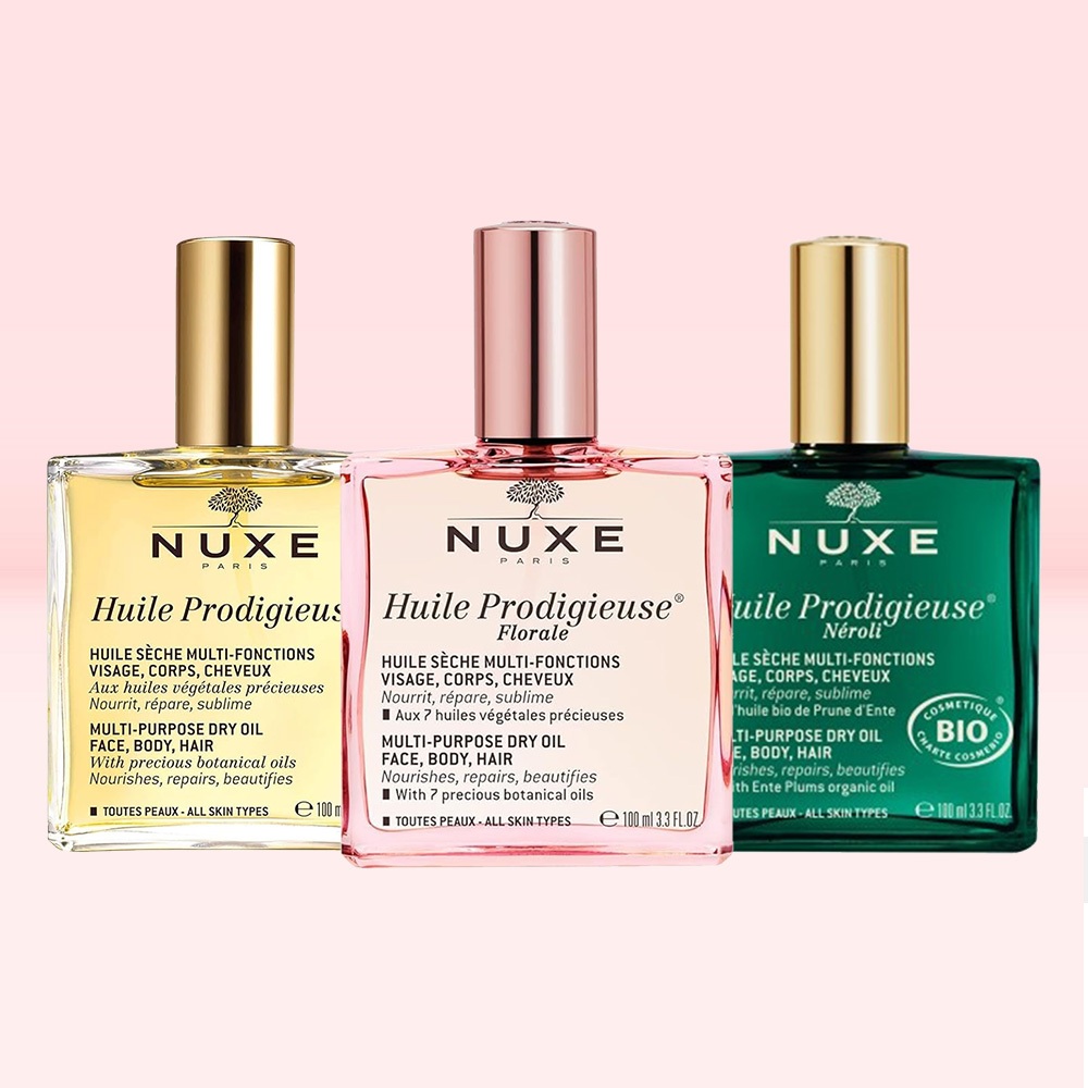 Nuxe Huile Prodigieuse Dry Oil 100ml/3.3oz - Huile Prodigieuse Florale Multi-Purpose Dry Oil/Huile Prodigieuse Multi Usage Dry Oil/Huile Prodigieuse Neroli Multi-Purpose Dry Oil