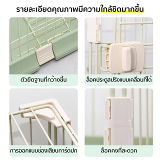 PetStern ขนาดใหญ่กรงแมวพับได้ กรงแมวคอนโด4ชั้น,มี3ประตู มีชั้นลอยพร้อมบันได
