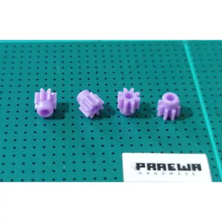 (4ชิ้น) เฟืองมอเตอร์ 8ฟัน - Mini4WD 8T Plastic Pinion Gear (4 pcs.)