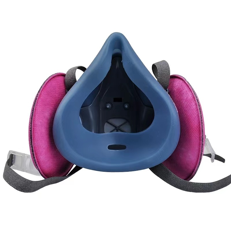 3M 7502+2091 หน้ากากป้องกันแก๊สพิษ ซิลิโคนป้องกันฝุ่นปลอกหน้ากาก 3 ชิ้น ตัวกรอง P100 มาตรฐาน เครื่องช่วยหายใจแบบสเปรย์ - รูปที่ 3