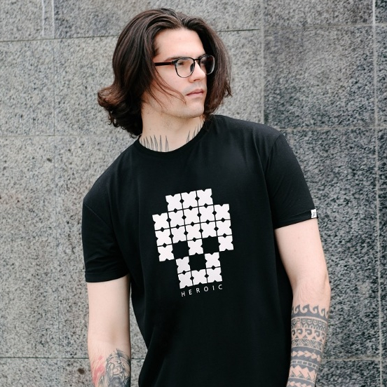 Heroic X-Skull / เสื้อเฮโรอิค รุ่นเอ็กซ์ สกรัล เท่ห์แบบมีดีไซน์ ห้ามพลาด