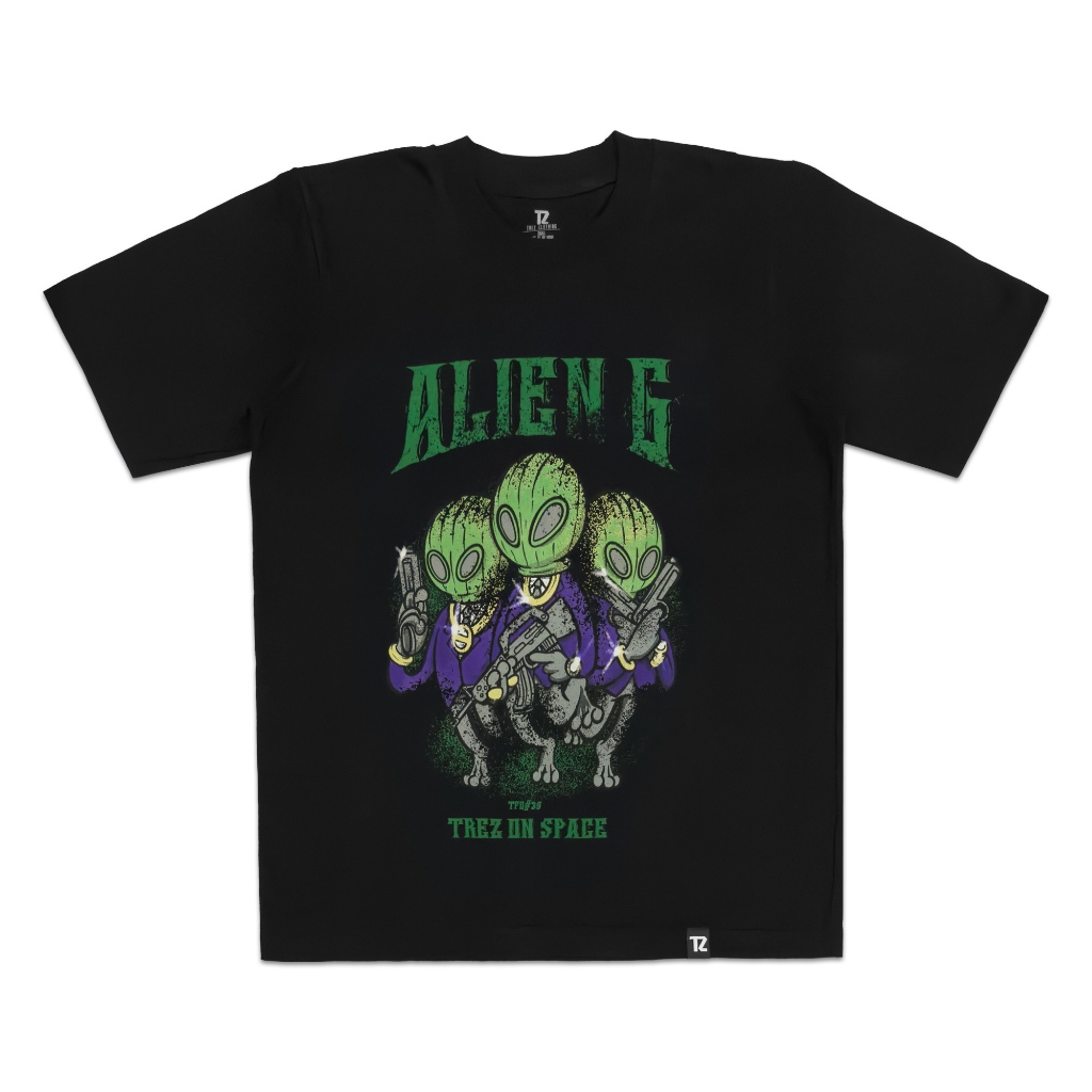 TZWORLDWIDE ALIEN G TEE - BLACK