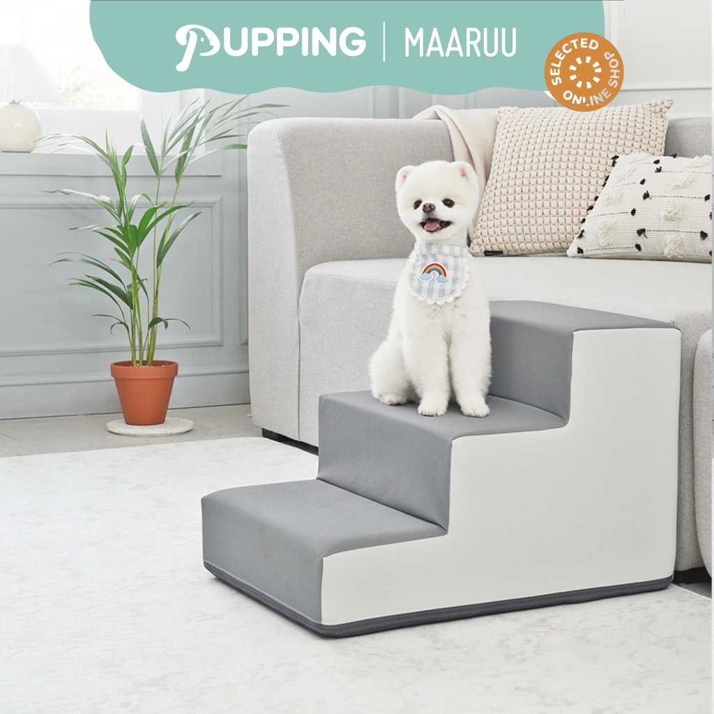 Pupping Pet Step  บันไดสุนัข บันไดสำหรับขึ้นเตียงและโซฟา กันลื่น ป้องกันโรคข้อสะโพกเสื่อม นำเข้าจากเกาหลี 🇰🇷