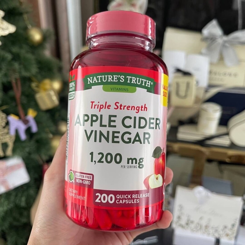 วิตามิน Nature's Truth Apple Cider Vinegar 1200mg. 200 เม็ด