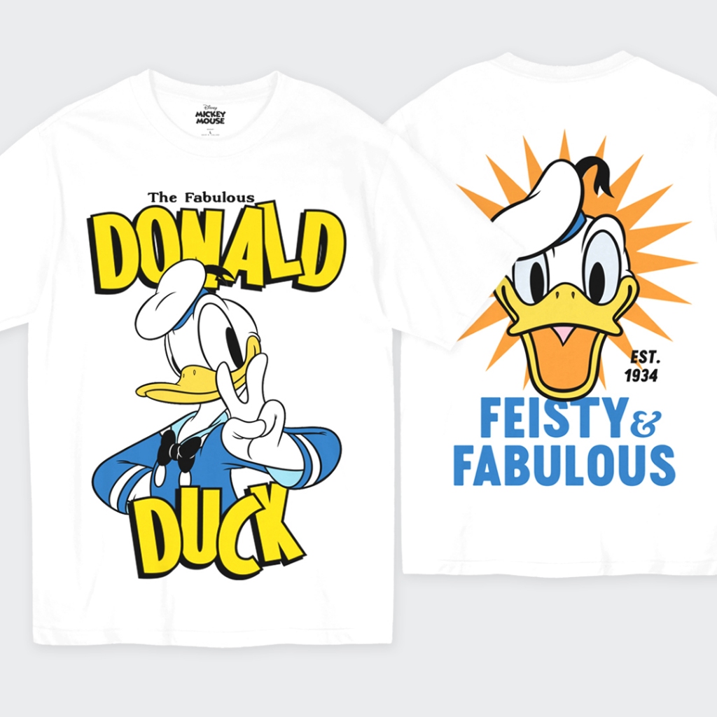 Power 7 Shop เสื้อยืดการ์ตูน Donald Duck  ลิขสิทธ์แท้ DISNEY (MKX-054)