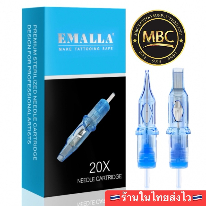 EMALLA เข็มฮอคคุณภาพสูง 20ชิ้น RL/RS/CML/MGL