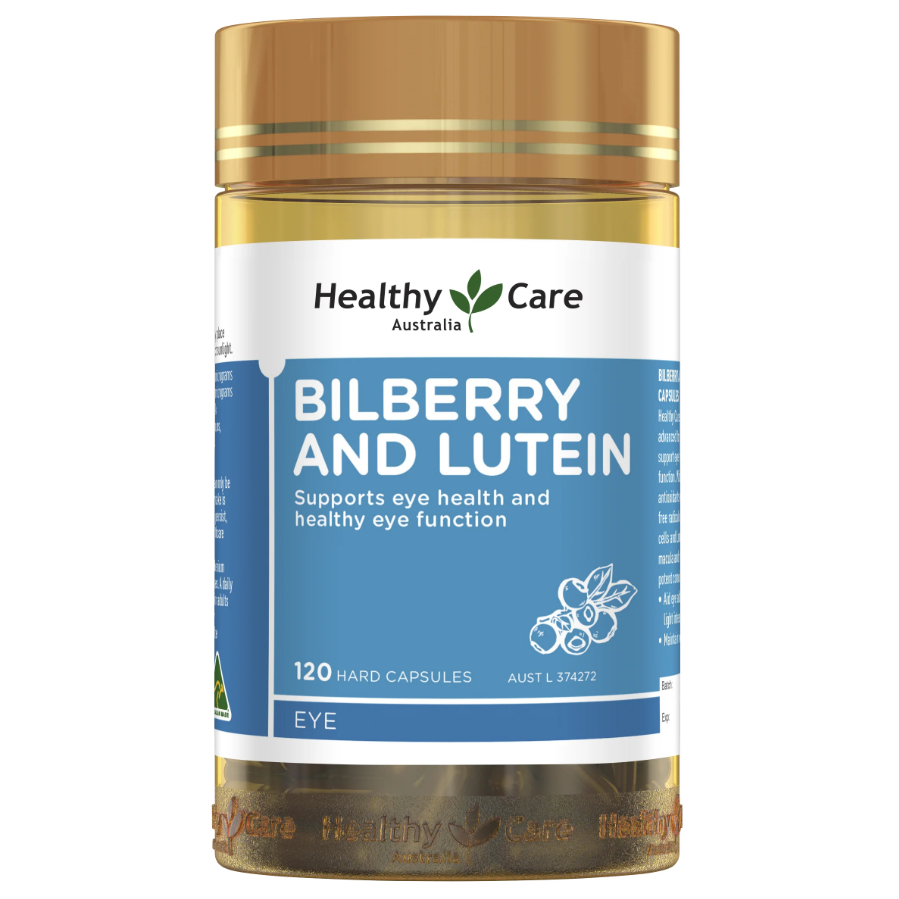 Healthy Care - Bilberry and Lutein 120 Capsules