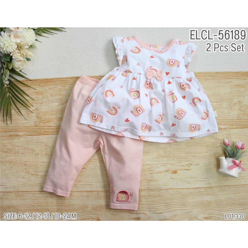     ชุดเด็กผู้หญิง 6-24M Size : 6-12M 12-18M 18-24M