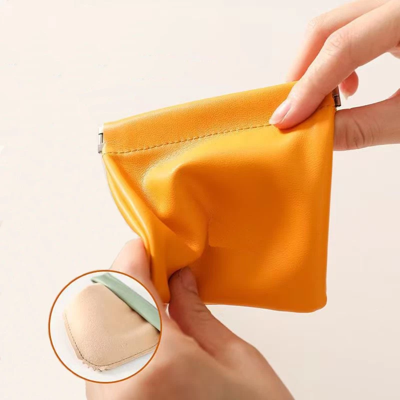 กระเป๋าหนัง PU พกพา ใส่ลิปสติก เหรียญ กุญแจ หูฟัง thumbnail 8