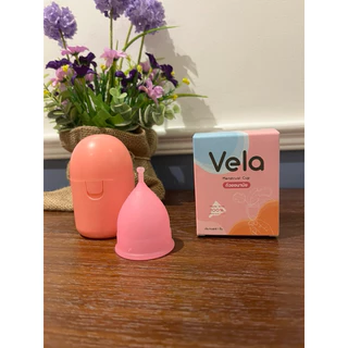 ถ้วยอนามัยรองประจำเดือน Vela ชุดพร้อมกล่องต้มฆ่าเชื้อ