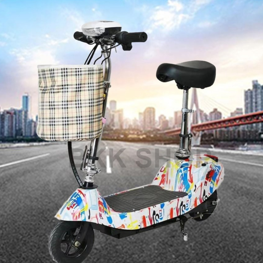 (ใหม่) สกู็ตเตอร์ไฟฟ้า Electric Scooter 24V ไฟหน้า LED E-Scooter ความจุของแบตเตอรี่ 24V20A-24/40A มอ